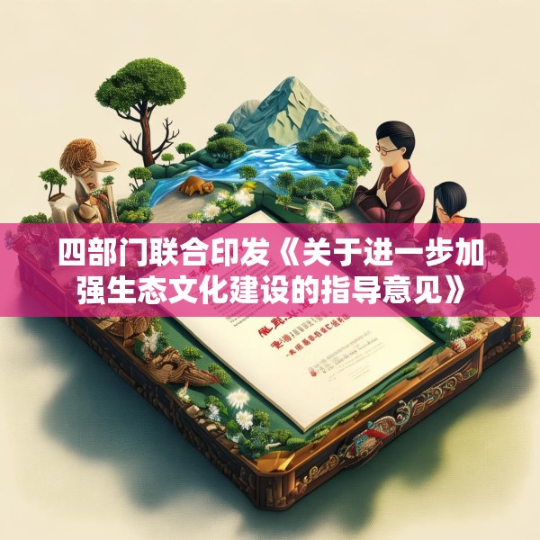 四部门联合印发《关于进一步加强生态文化建设的指导意见》