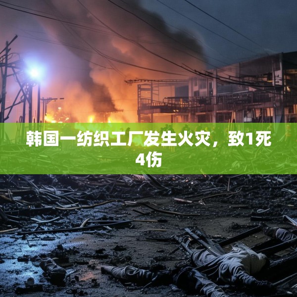 韩国一纺织工厂发生火灾，致1死4伤