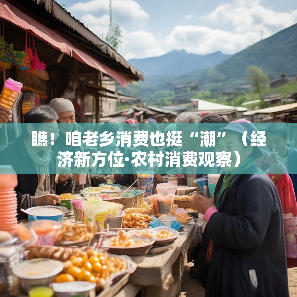 瞧！咱老乡消费也挺“潮”（经济新方位·农村消费观察）