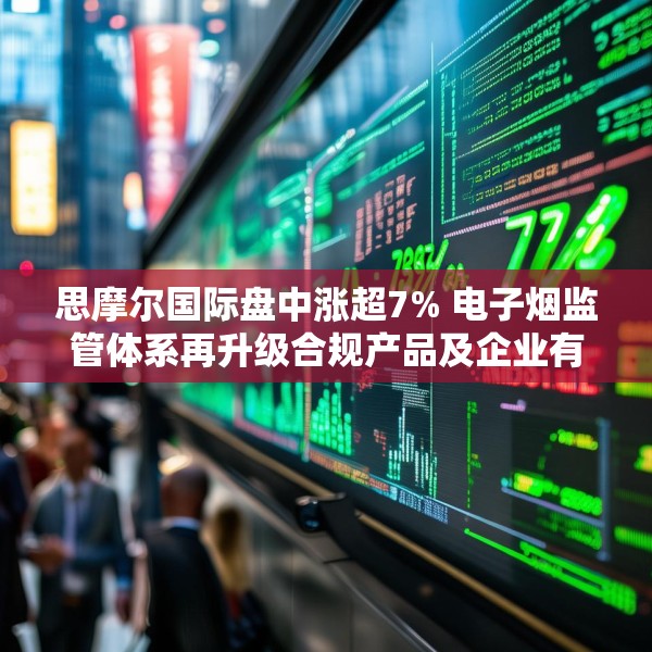思摩尔国际盘中涨超7% 电子烟监管体系再升级合规产品及企业有望受益