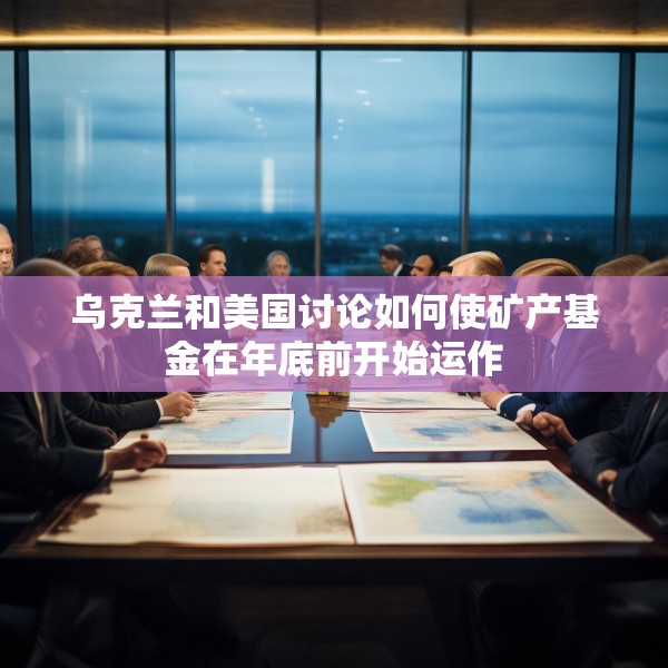 乌克兰和美国讨论如何使矿产基金在年底前开始运作