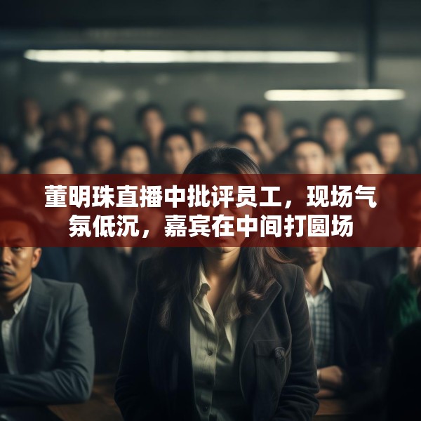 董明珠直播中批评员工，现场气氛低沉，嘉宾在中间打圆场