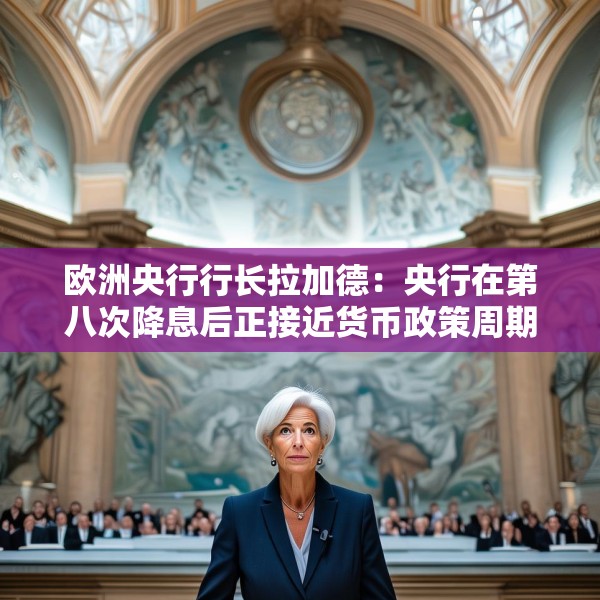 欧洲央行行长拉加德：央行在第八次降息后正接近货币政策周期尾声