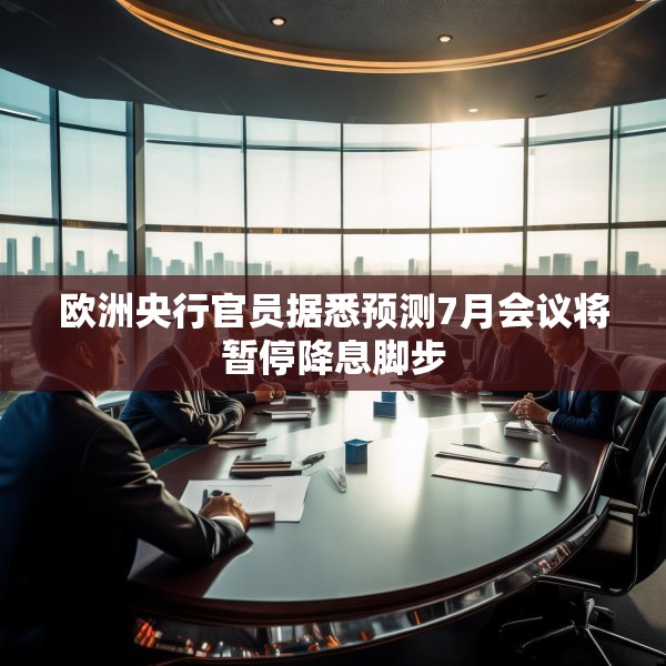欧洲央行官员据悉预测7月会议将暂停降息脚步