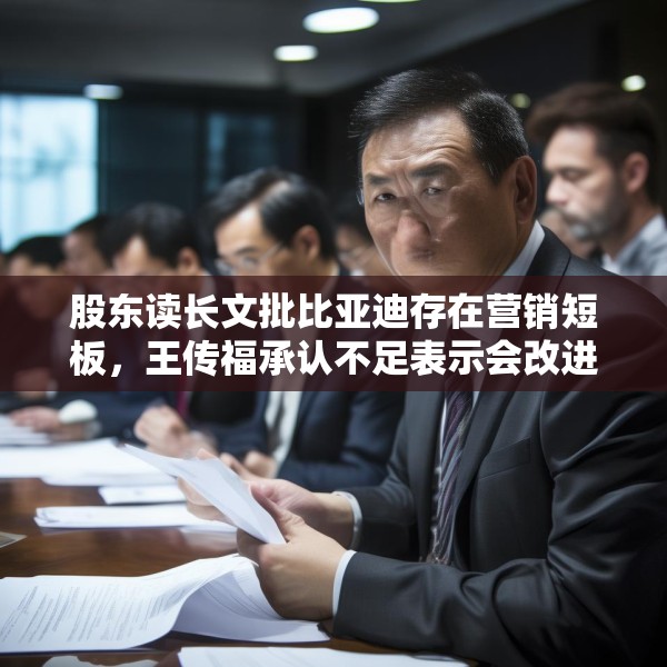股东读长文批比亚迪存在营销短板，王传福承认不足表示会改进