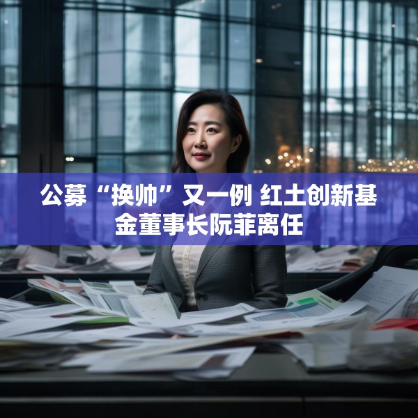 公募“换帅”又一例 红土创新基金董事长阮菲离任