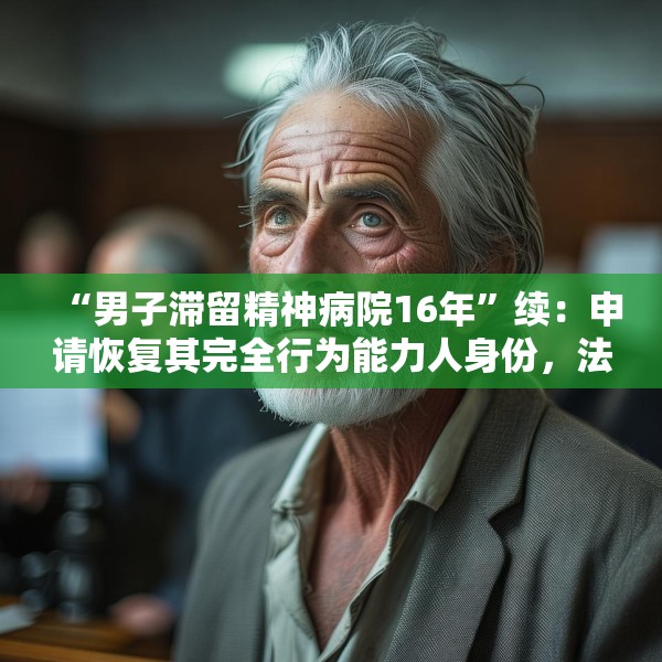“男子滞留精神病院16年”续：申请恢复其完全行为能力人身份，法院已开庭