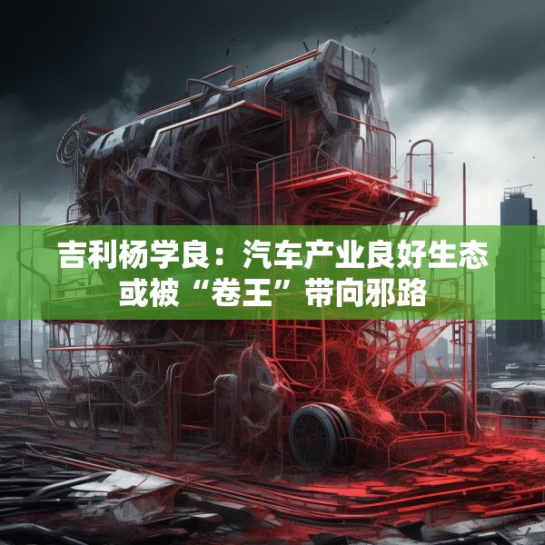 吉利杨学良：汽车产业良好生态或被“卷王”带向邪路