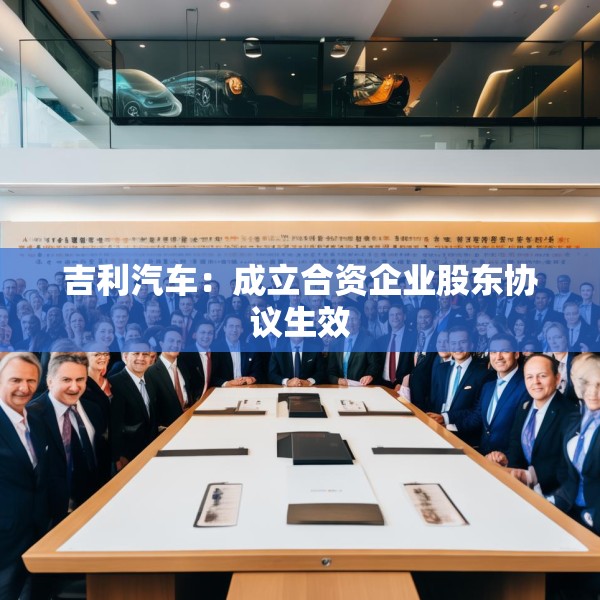 吉利汽车：成立合资企业股东协议生效