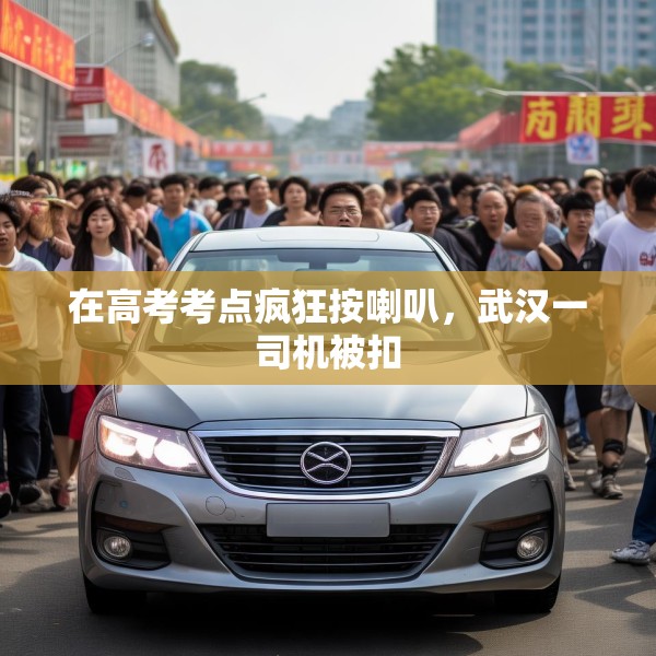 在高考考点疯狂按喇叭，武汉一司机被扣