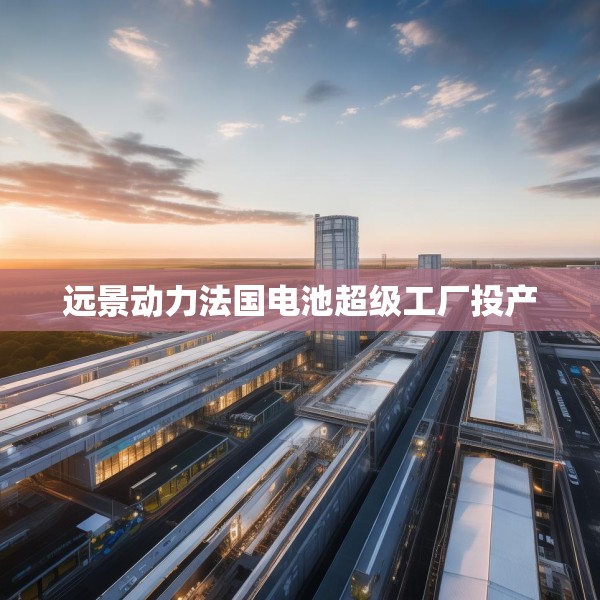 远景动力法国电池超级工厂投产