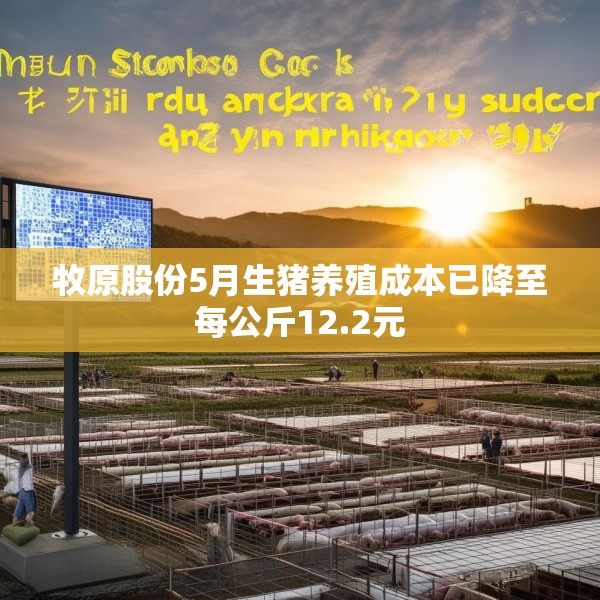 牧原股份5月生猪养殖成本已降至每公斤12.2元