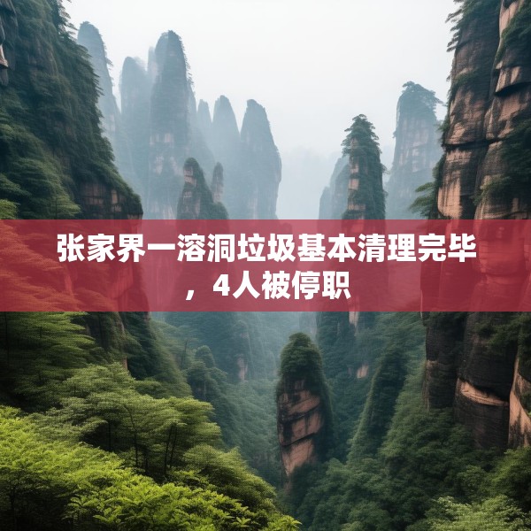 张家界一溶洞垃圾基本清理完毕，4人被停职