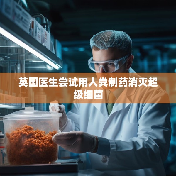 英国医生尝试用人粪制药消灭超级细菌