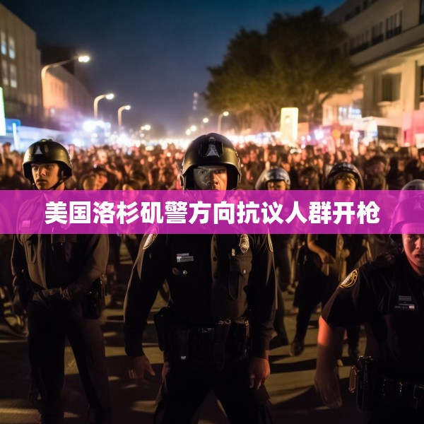 美国洛杉矶警方向抗议人群开枪