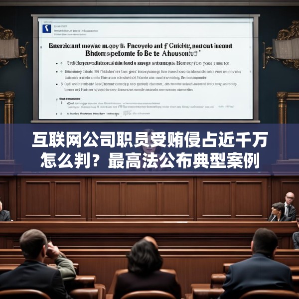 互联网公司职员受贿侵占近千万怎么判？最高法公布典型案例