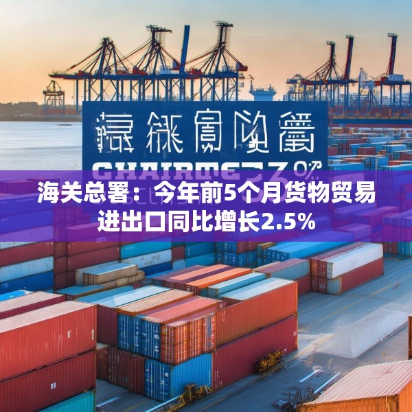 海关总署：今年前5个月货物贸易进出口同比增长2.5%