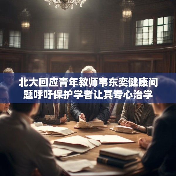 北大回应青年教师韦东奕健康问题呼吁保护学者让其专心治学
