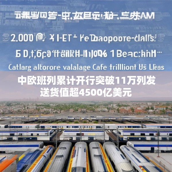 中欧班列累计开行突破11万列发送货值超4500亿美元