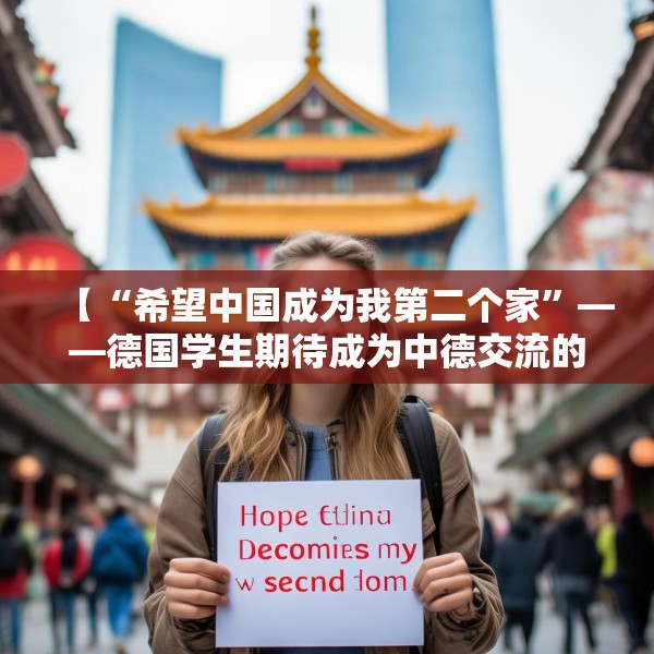 【“希望中国成为我第二个家”——德国学生期待成为中德交流的桥梁】