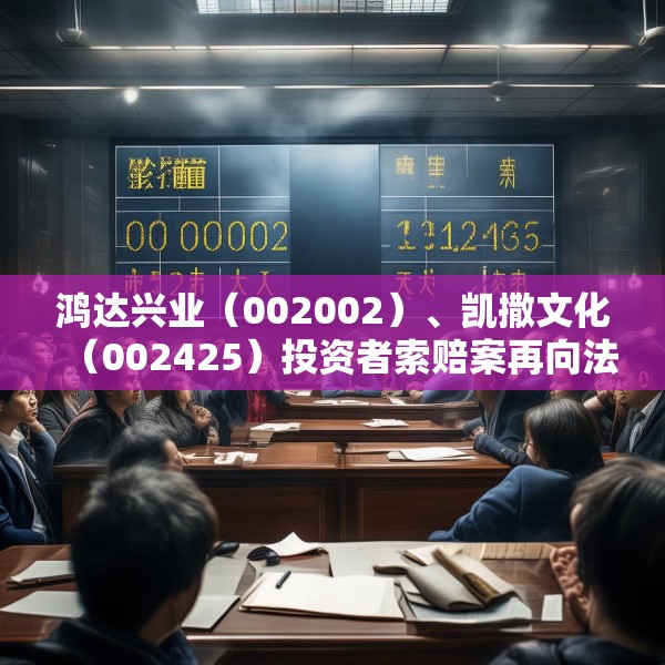 鸿达兴业（002002）、凯撒文化（002425）投资者索赔案再向法院提交立案