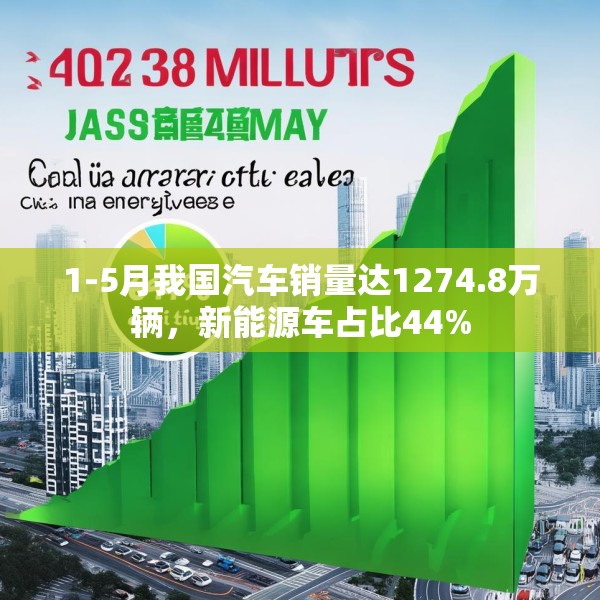 1-5月我国汽车销量达1274.8万辆，新能源车占比44%