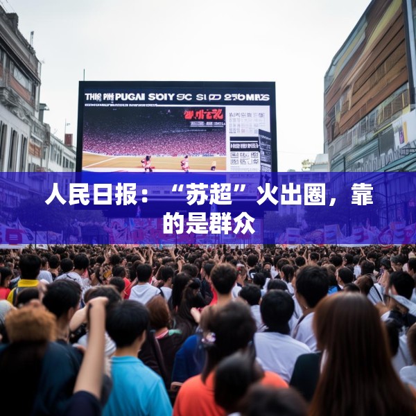 人民日报：“苏超”火出圈，靠的是群众