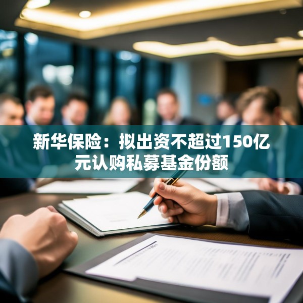 新华保险：拟出资不超过150亿元认购私募基金份额