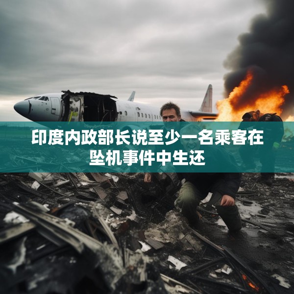 印度内政部长说至少一名乘客在坠机事件中生还