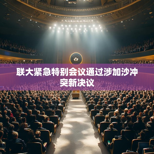 联大紧急特别会议通过涉加沙冲突新决议