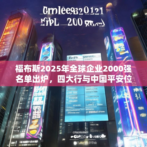 福布斯2025年全球企业2000强名单出炉，四大行与中国平安位列前五