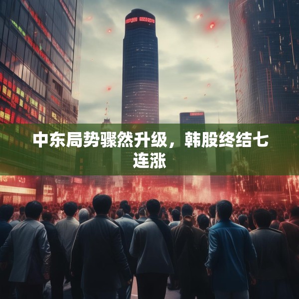 中东局势骤然升级，韩股终结七连涨
