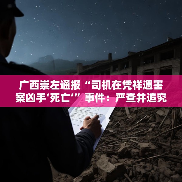 广西崇左通报“司机在凭祥遇害案凶手‘死亡’”事件：严查并追究相关部门和人员责任