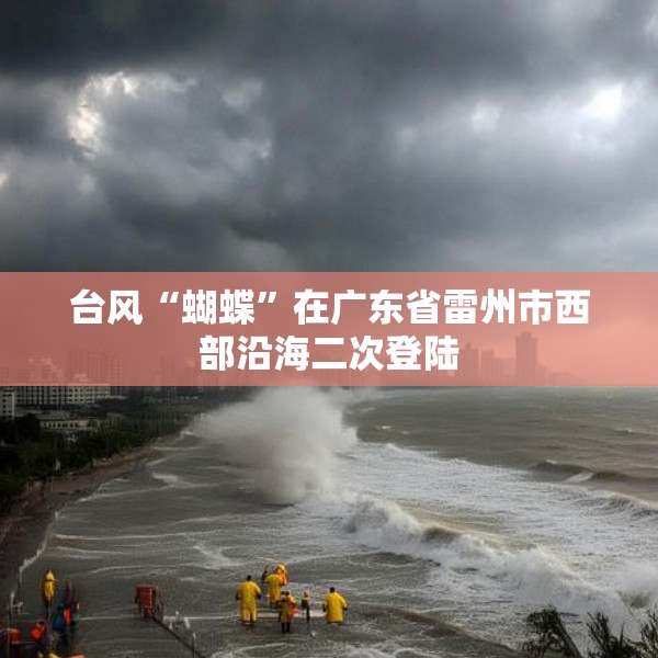 台风“蝴蝶”在广东省雷州市西部沿海二次登陆