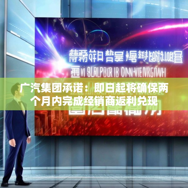 广汽集团承诺：即日起将确保两个月内完成经销商返利兑现