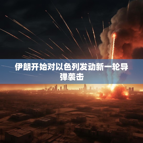 伊朗开始对以色列发动新一轮导弹袭击