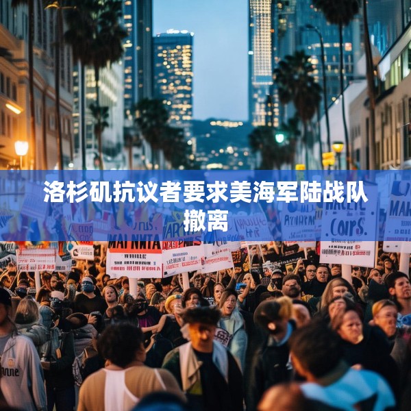 洛杉矶抗议者要求美海军陆战队撤离