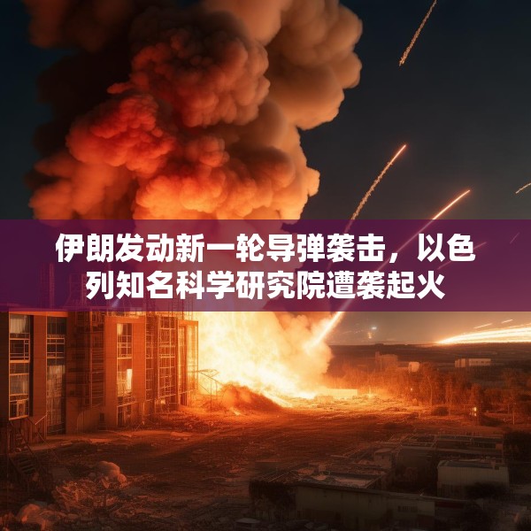 伊朗发动新一轮导弹袭击，以色列知名科学研究院遭袭起火
