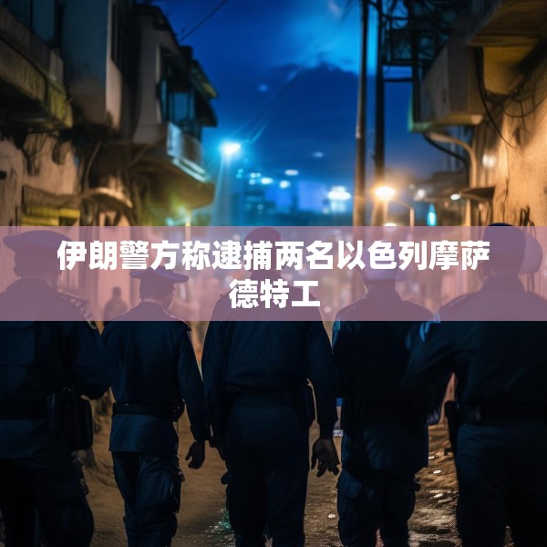 伊朗警方称逮捕两名以色列摩萨德特工