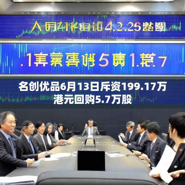 名创优品6月13日斥资199.17万港元回购5.7万股