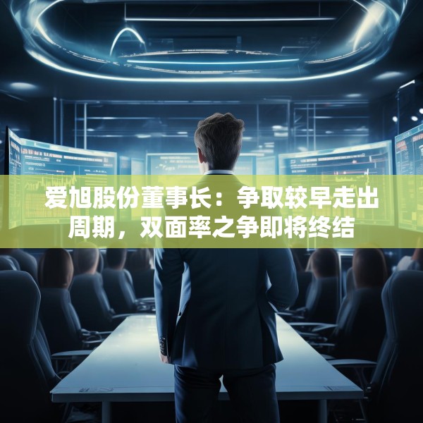 爱旭股份董事长：争取较早走出周期，双面率之争即将终结