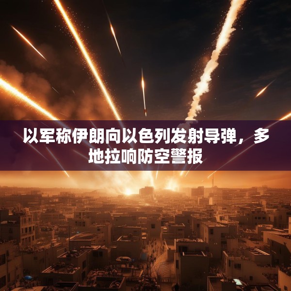 以军称伊朗向以色列发射导弹，多地拉响防空警报