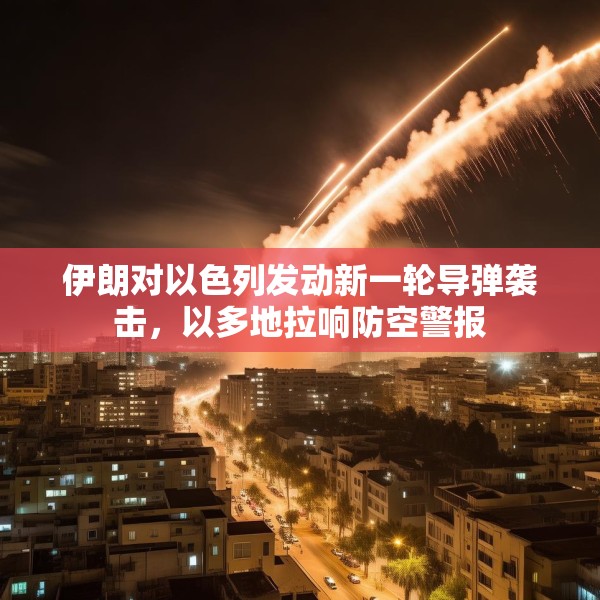 伊朗对以色列发动新一轮导弹袭击，以多地拉响防空警报