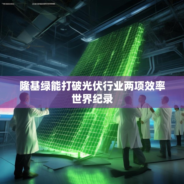 隆基绿能打破光伏行业两项效率世界纪录