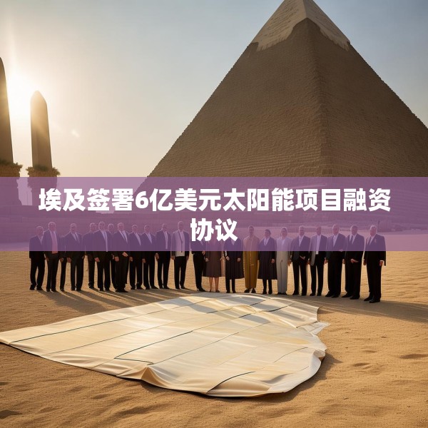 埃及签署6亿美元太阳能项目融资协议